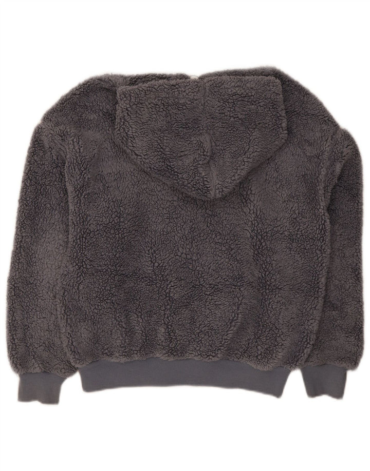 Topshop Dame Hættejakke UK 8 Small Grå Polyester