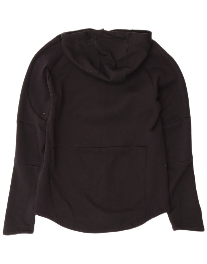 PUMA hættetrøje med lynlås til kvinder UK 14 Medium Sort bomuld