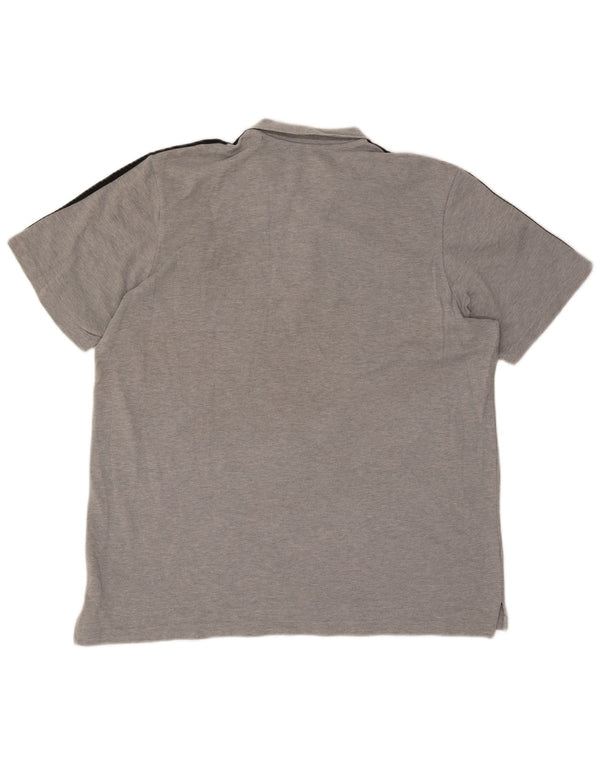 Adidas Polo Shirt til mænd XL Grå Bomuld