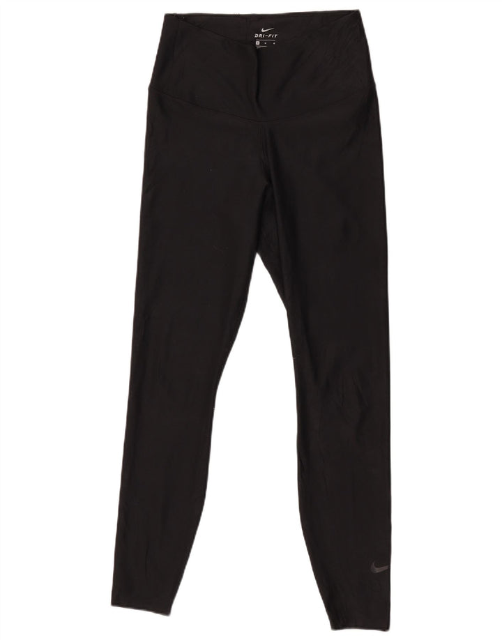 Nike Dame Leggings UK 12 Medium Sort Polyester