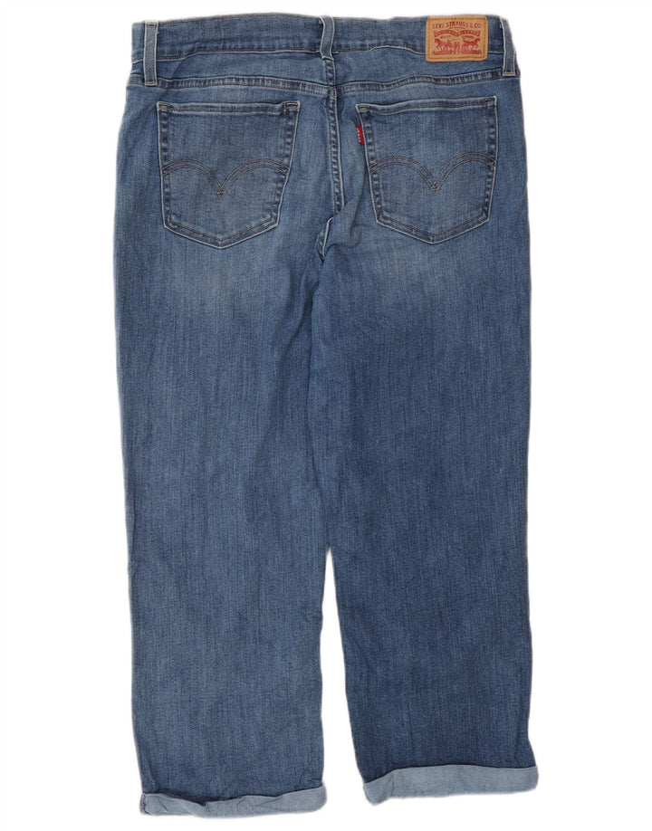 Levi's Lige Capri Jeans til kvinder W30 L22 Blå Bomuld