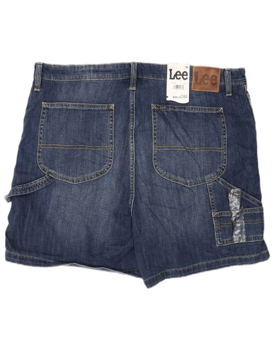 Lee Womens High Rise denimshorts W35 Large Blue Cotton