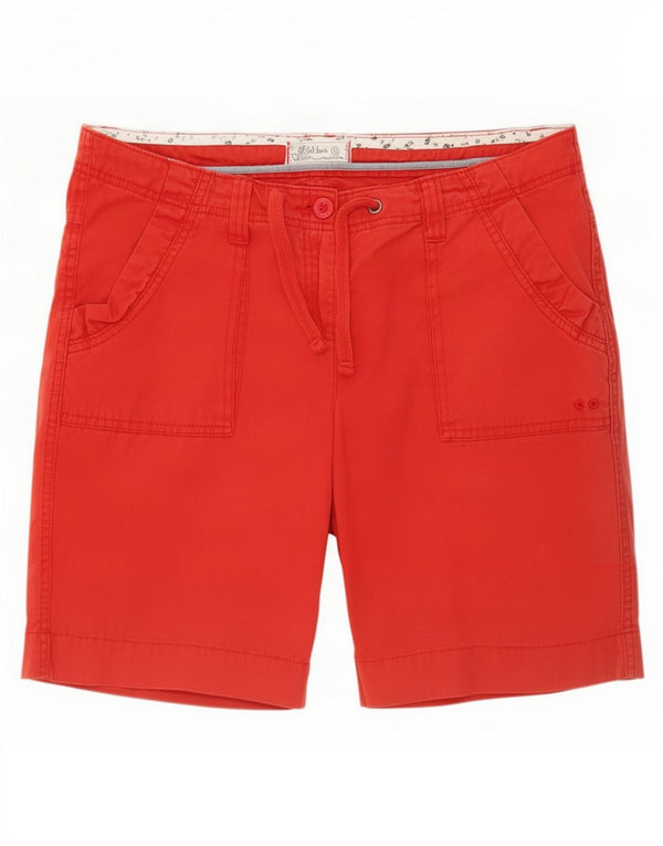 Fat Face Dame Chino Shorts UK 12 Medium W34 Rød Bomuld