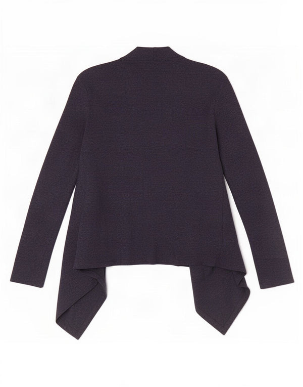 Marks & Spencer Dame Langærmet Bluse Top UK 8 Small Navy Blue Gingham