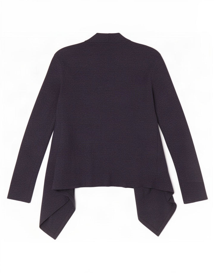Marks & Spencer Dame Langærmet Bluse Top UK 8 Small Navy Blue Gingham