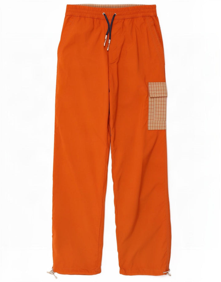 Bailo Herre Cargo Træningsdragt Bukser Small Orange Colourblock Polyester