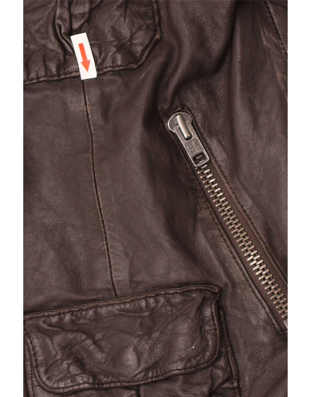 Superdry Military Læderjakke til mænd UK 42 XL Brun