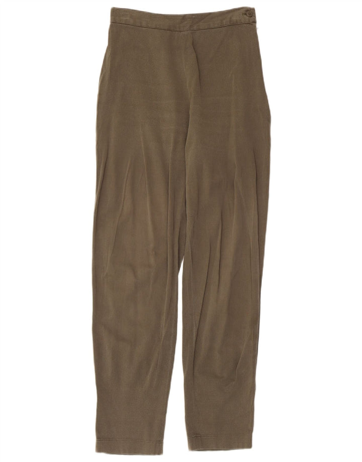 ICEBERG Dame Højtaljede Casual Bukser IT 40 Small W24 L27 Khaki