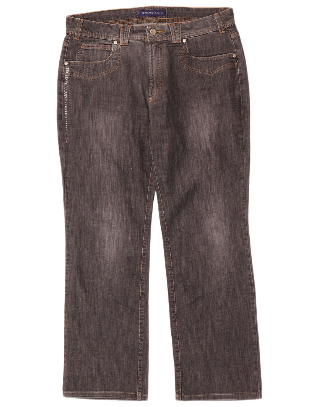 Trussardi Straight Jeans til mænd W32 L29 Grå