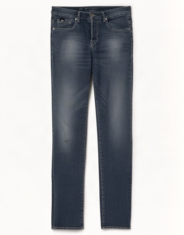 Gas Dame Slim Jeans W34 L34 Blå Bomuld