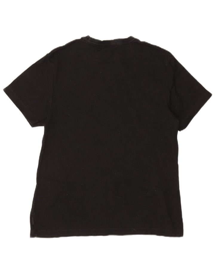 Calvin Klein Herre T-Shirt Top Lille Sort Bomuld