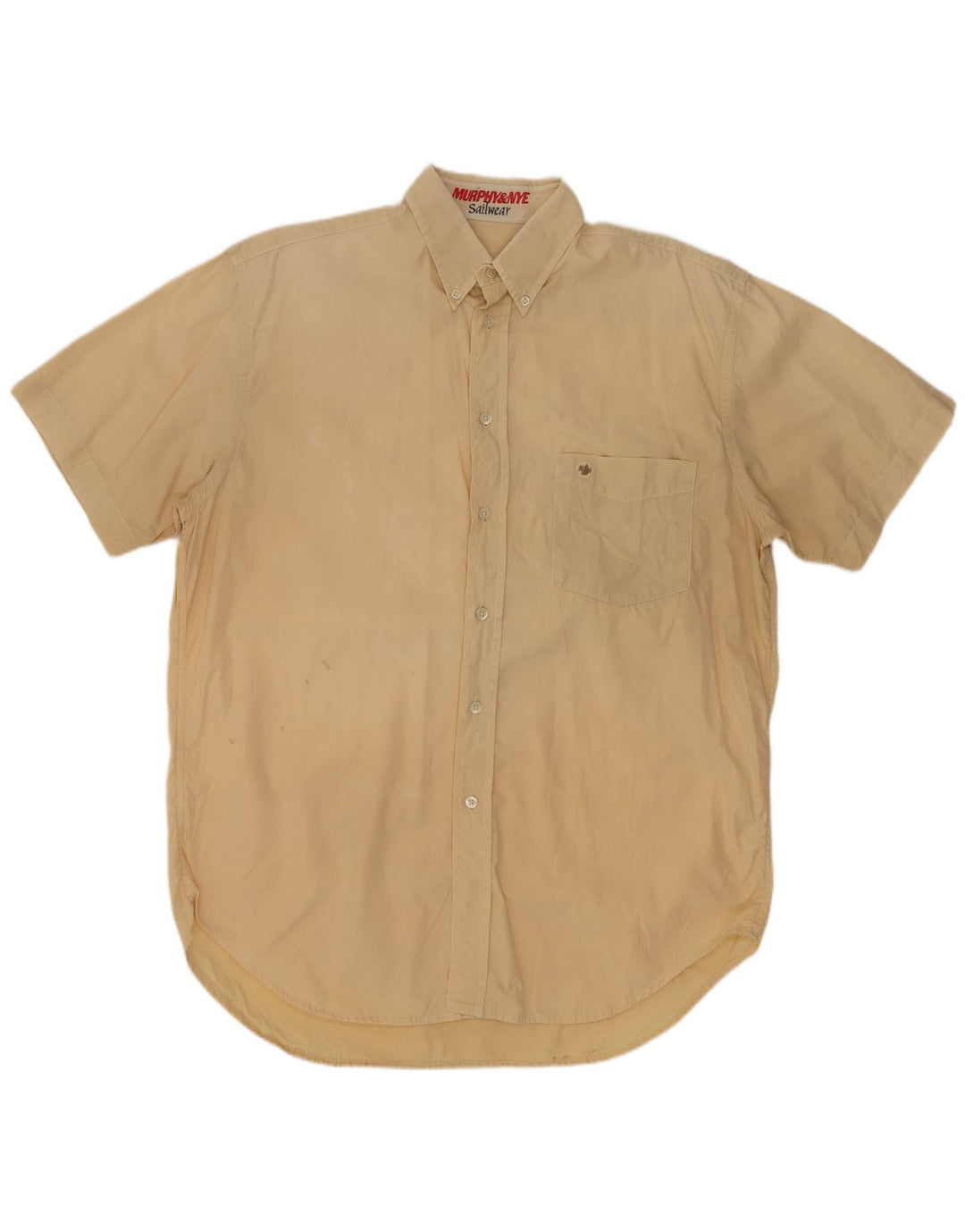 Murphy & Nye Kortærmet Herreskjorte Medium Beige