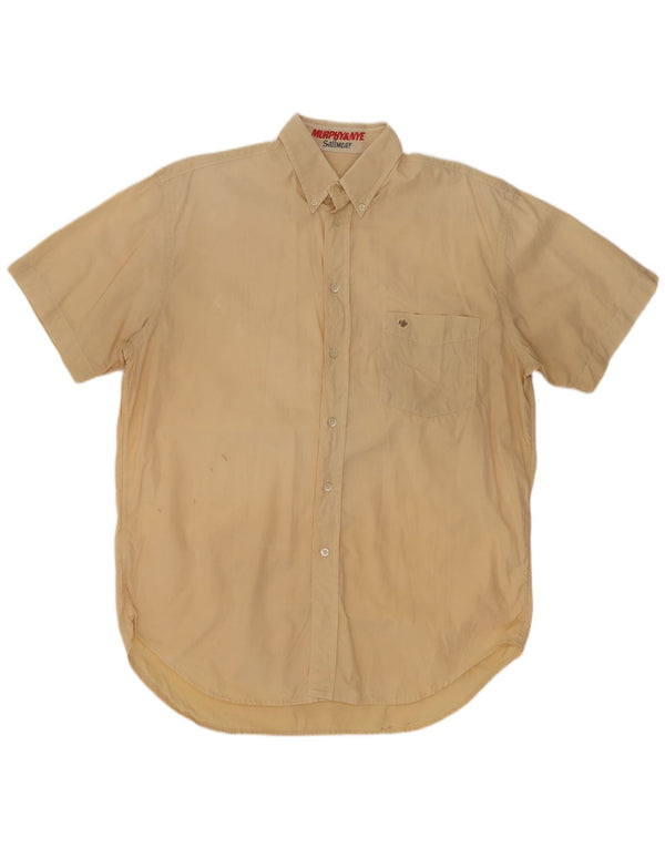 Murphy & Nye Kortærmet Herreskjorte Medium Beige