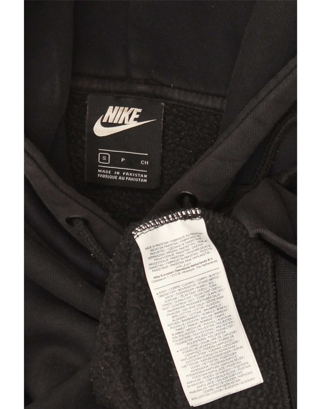 Nike hættetrøje til kvinder, lille sort bomuld
