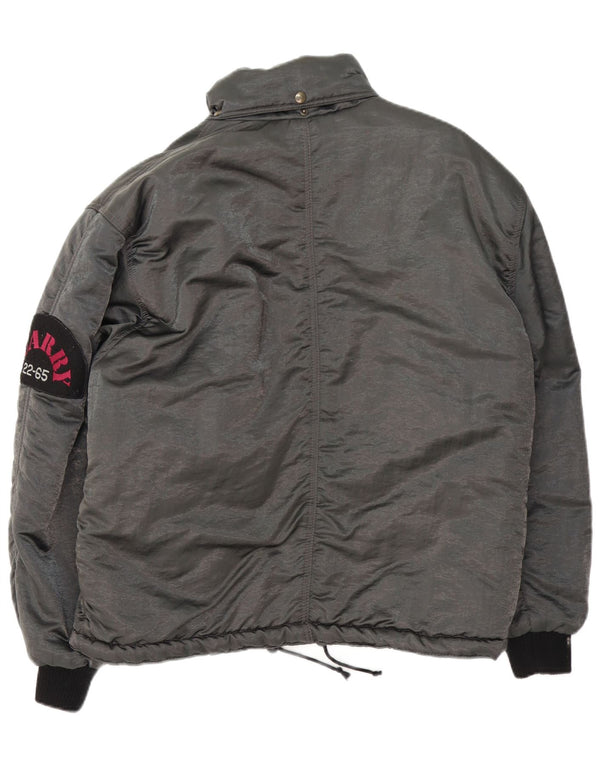 Quarry Herre Windbreaker Jacket UK 38 Medium Grey Colourblock Polyamid