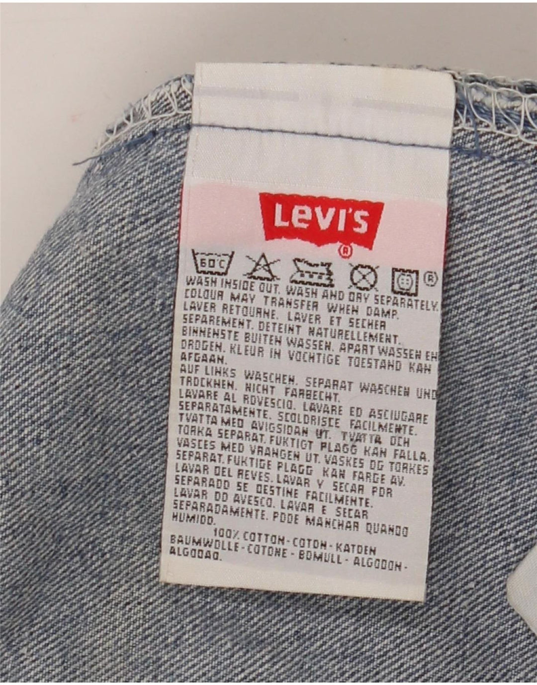 Levi's Herre 501 Straight Jeans W40 L30 Blå Bomuld