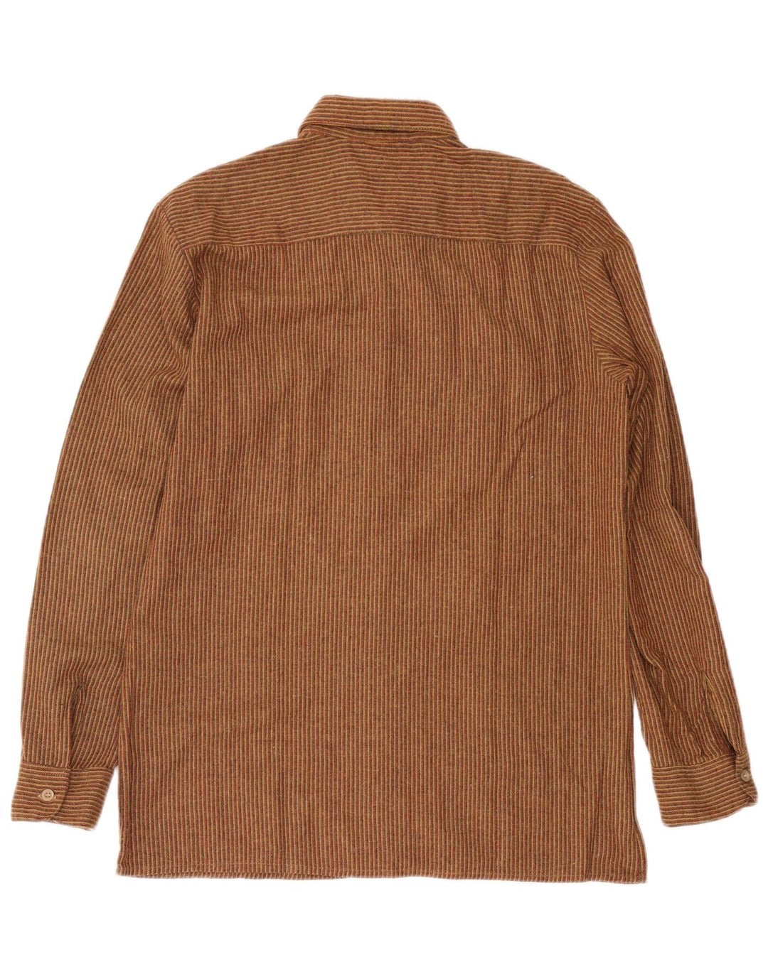 NORTONS Flanelskjorte til mænd IT 50 Medium Brun Nålestribe