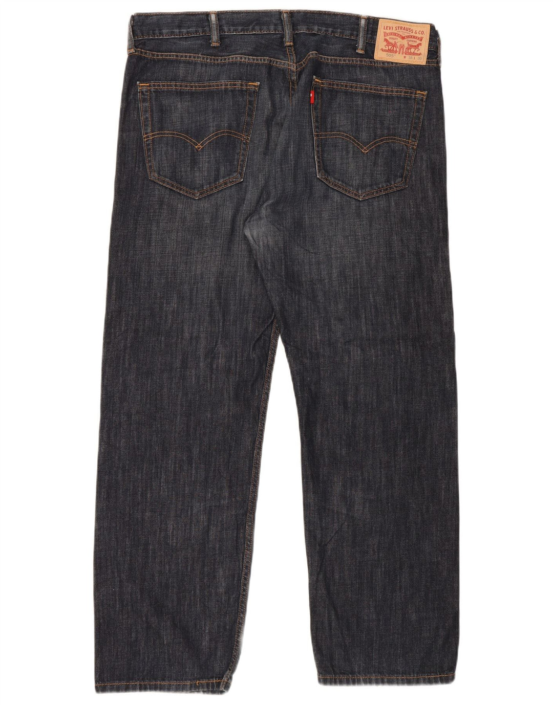 Levi's Herre 505 Straight Jeans W38 L30 Marineblå