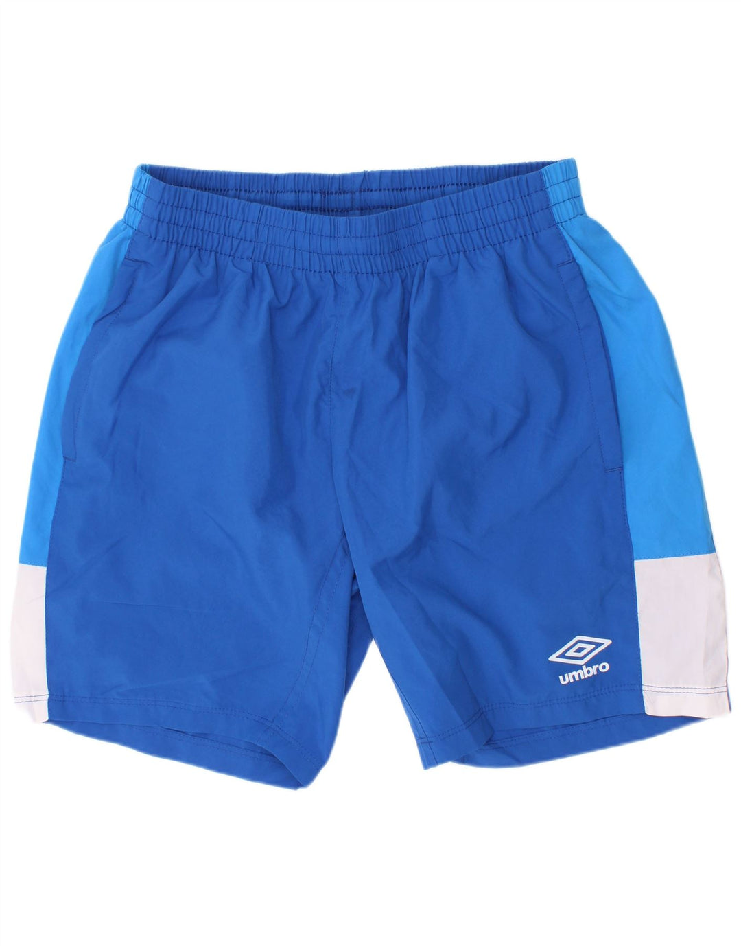Umbro Boys Sports Shorts 11-12 år Large Blue Colourblock Polyester