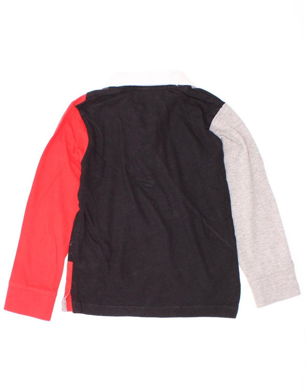 Cesare Paciotti 4US Boys Rugby Polo Shirt 2-3 Years Red Colourblock