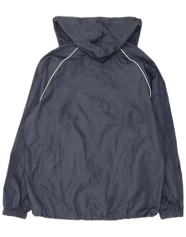 Lotto Regnjakke med hætte til mænd UK 40 Large Navy Blue Polyester