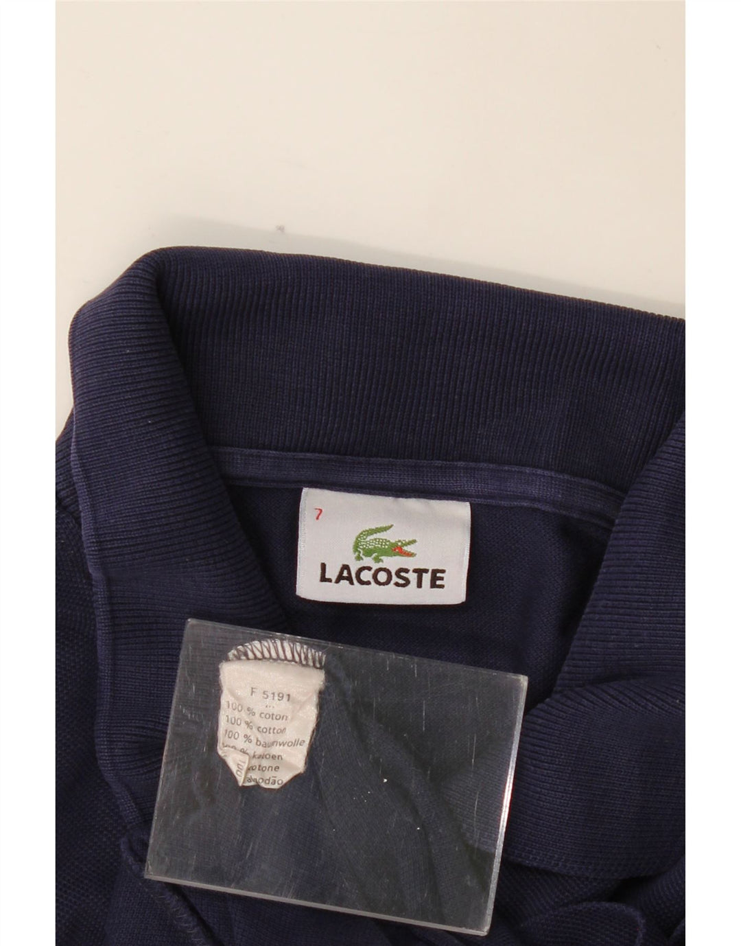 LACOSTE Poloskjorte til mænd str. 7 2XL Marineblå bomuld