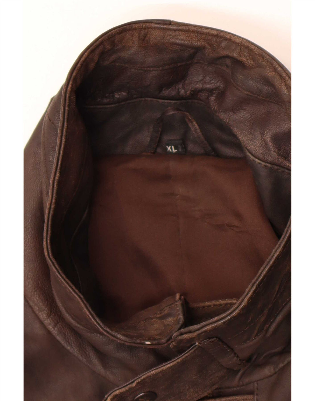Vintage herre læderjakke UK 42 XL Brun