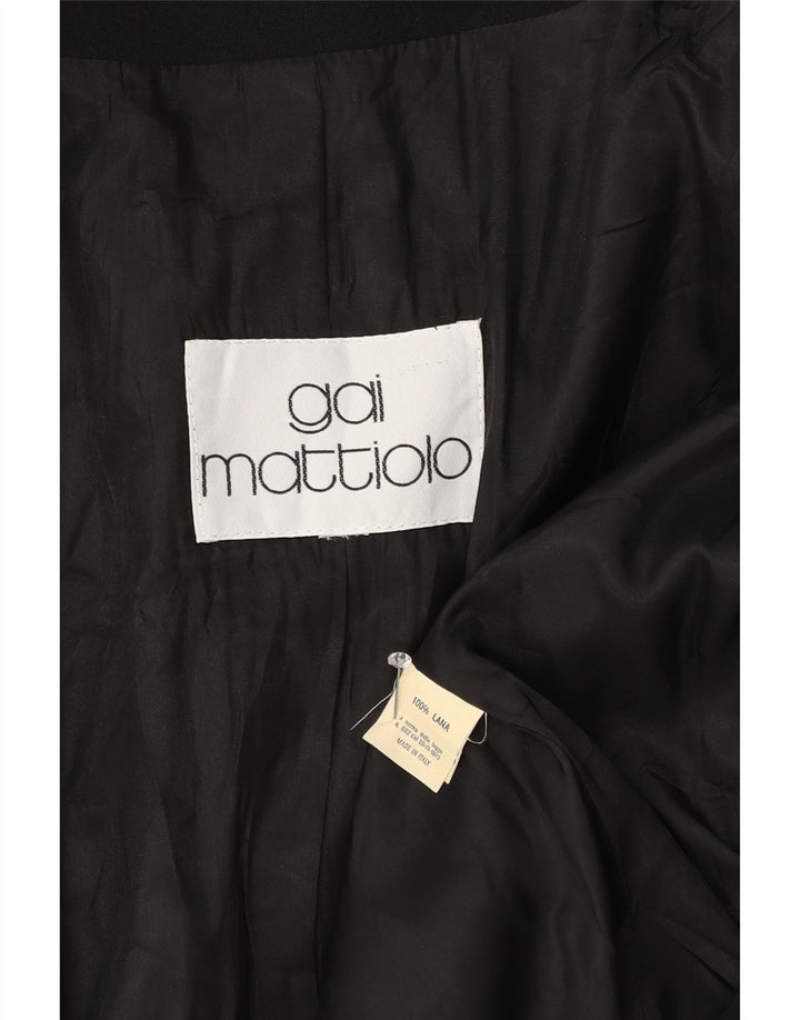 Gai Mattiolo Dame 1 Knap Blazer Jacket UK 14 Medium Sort Colourblock