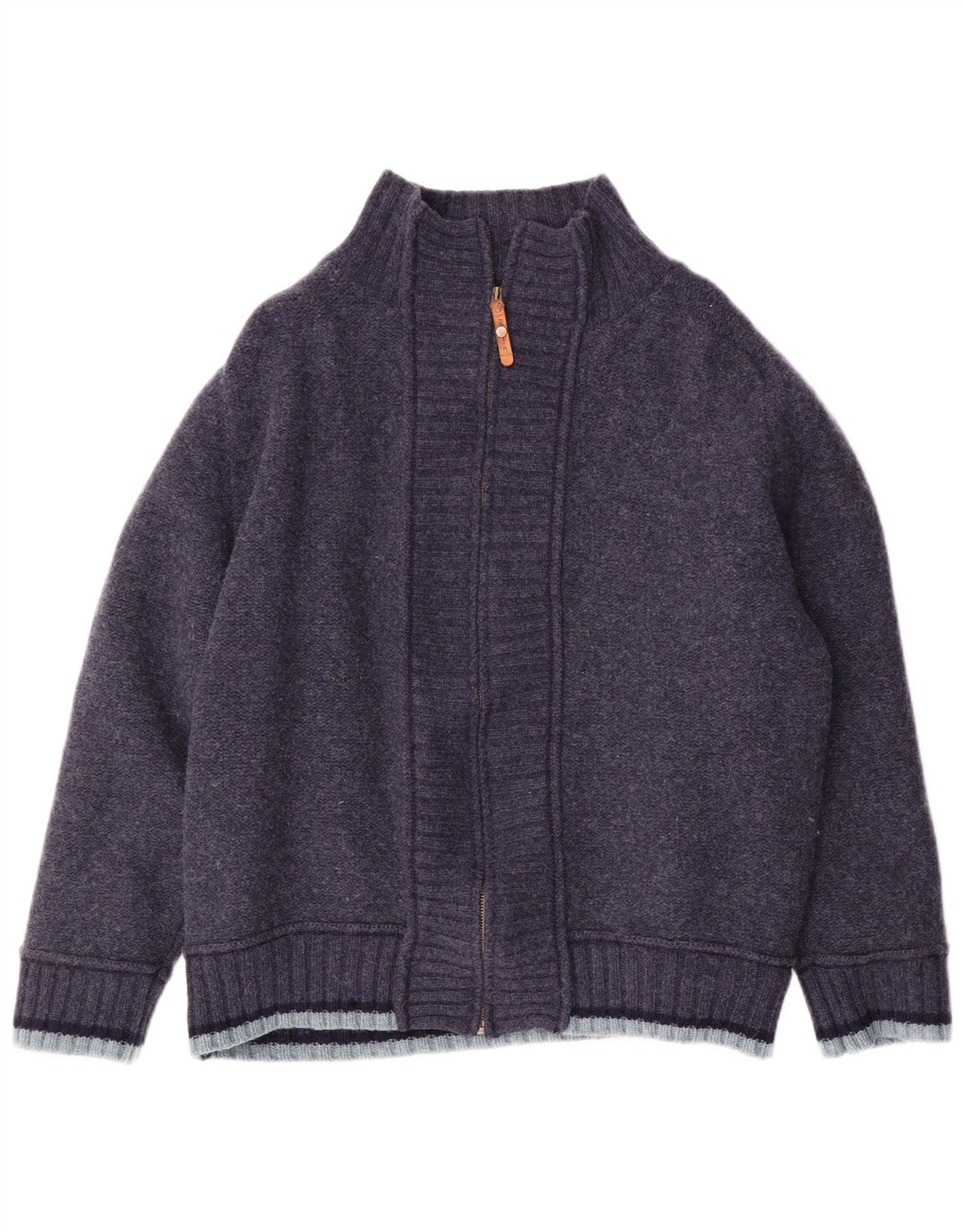 FAT FACE Dame Cardigan Sweater UK 18 XL Navy Blue Uld