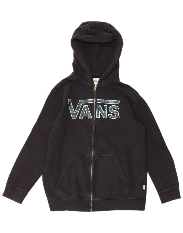 Vans Dame Grafisk Hættetrøje Sweater UK 18 XL Sort Bomuld