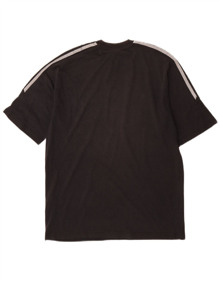 Adidas Herre T-Shirt Top Medium Sort Bomuld
