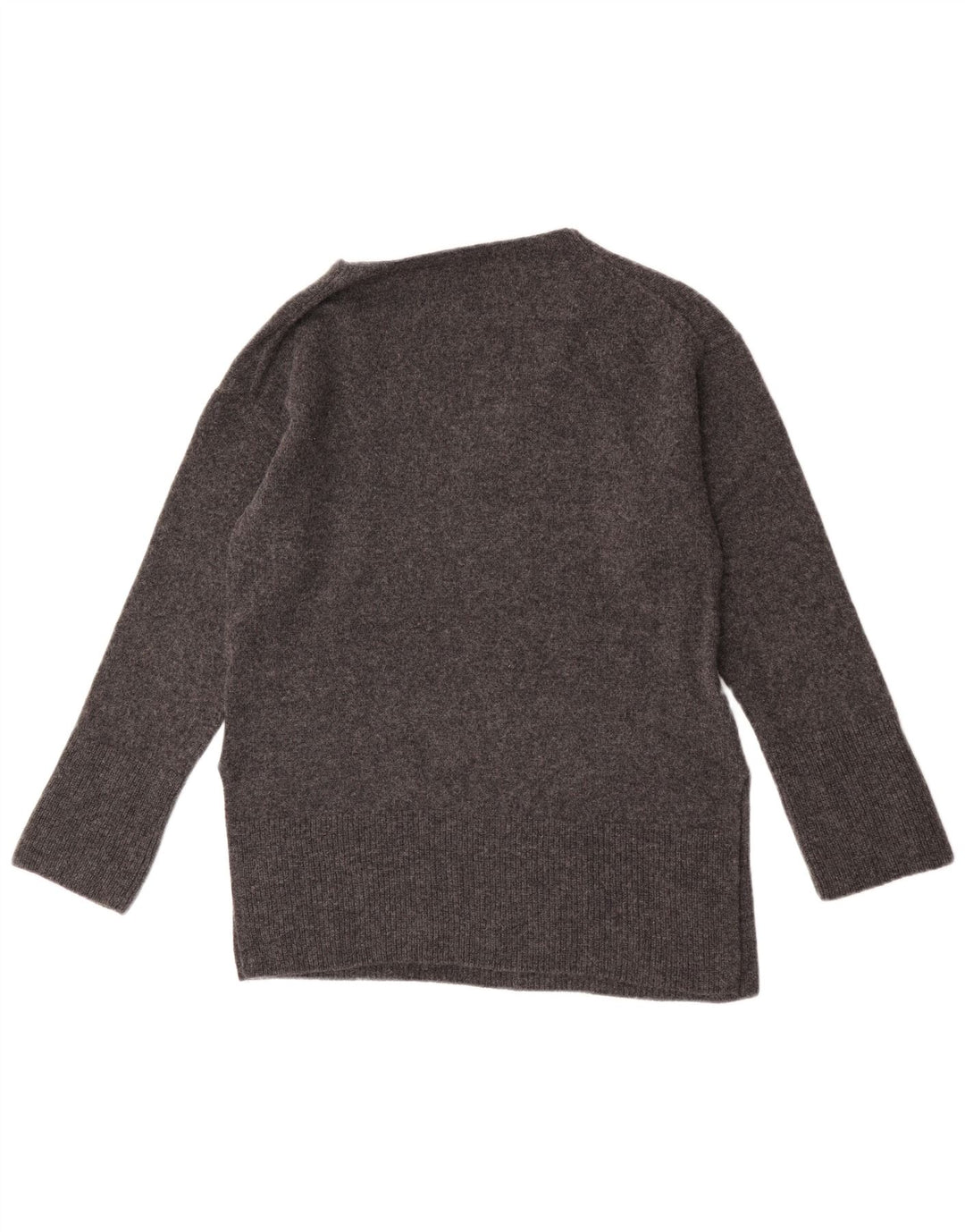 Massimo Dutti Dame V-hals sweater UK 10 Lille Grå Uld