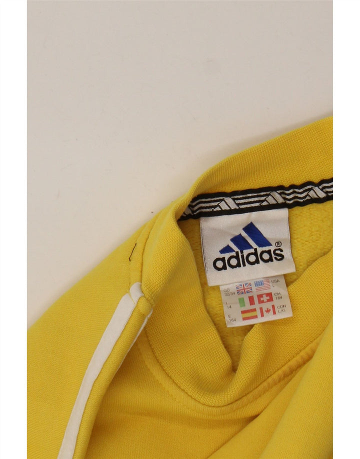 Adidas Boys Sweatshirt Jumper 13-14 år Gul Bomuld