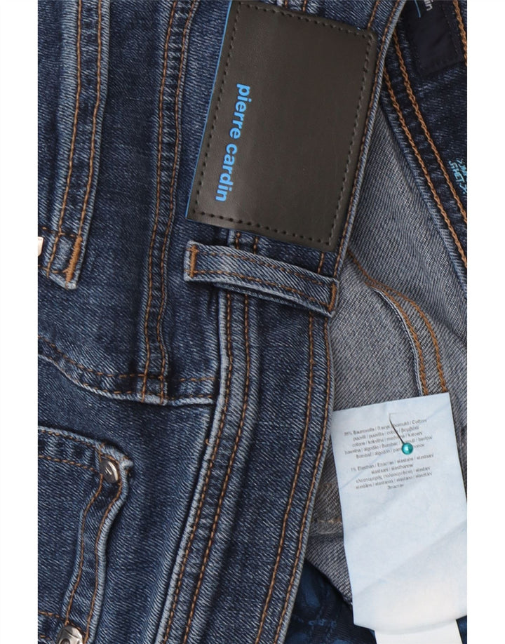 Pierre Cardin Straight Jeans til mænd W34 L30 Blå Bomuld