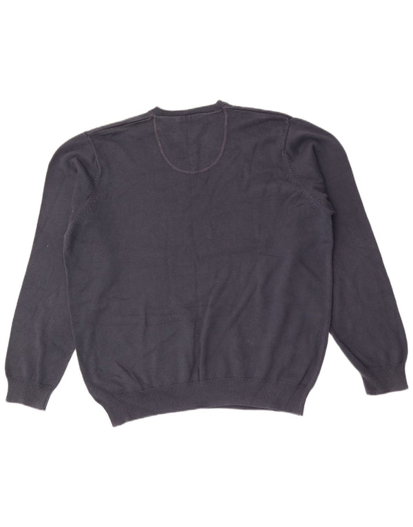 Marks & Spencer Herre Blue Harbor V-hals sweater Large Navy Blue