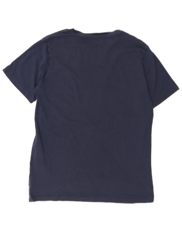 Levi's Kortærmet Herre almindelig grafisk T-shirt Top Medium Navy Blue
