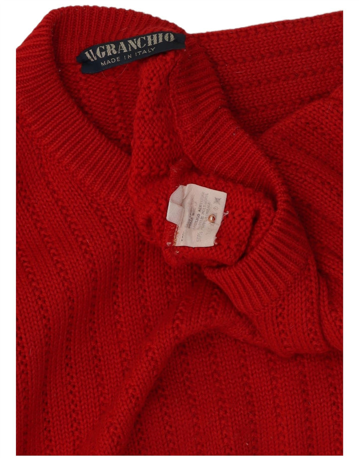 Il Granchio Herre Crew Neck Jumper Sweater XL Rød Uld