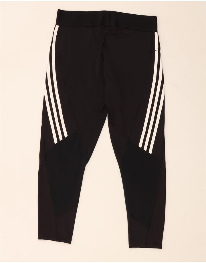 Adidas Aeroready Leggings til kvinder UK 12/14 Medium Black Polyester