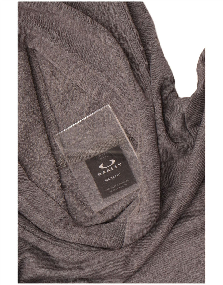 Oakley Herre Regular Fit Hoodie Jumper Large Grå