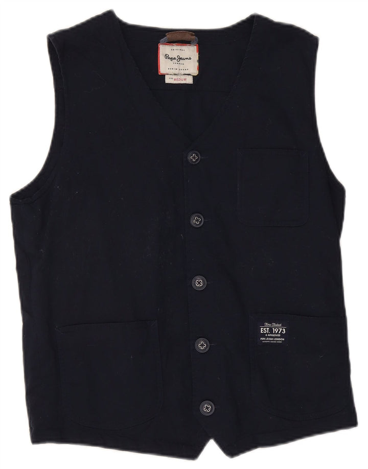 PEPE Jeans Herrevest Medium Marineblå Bomuld