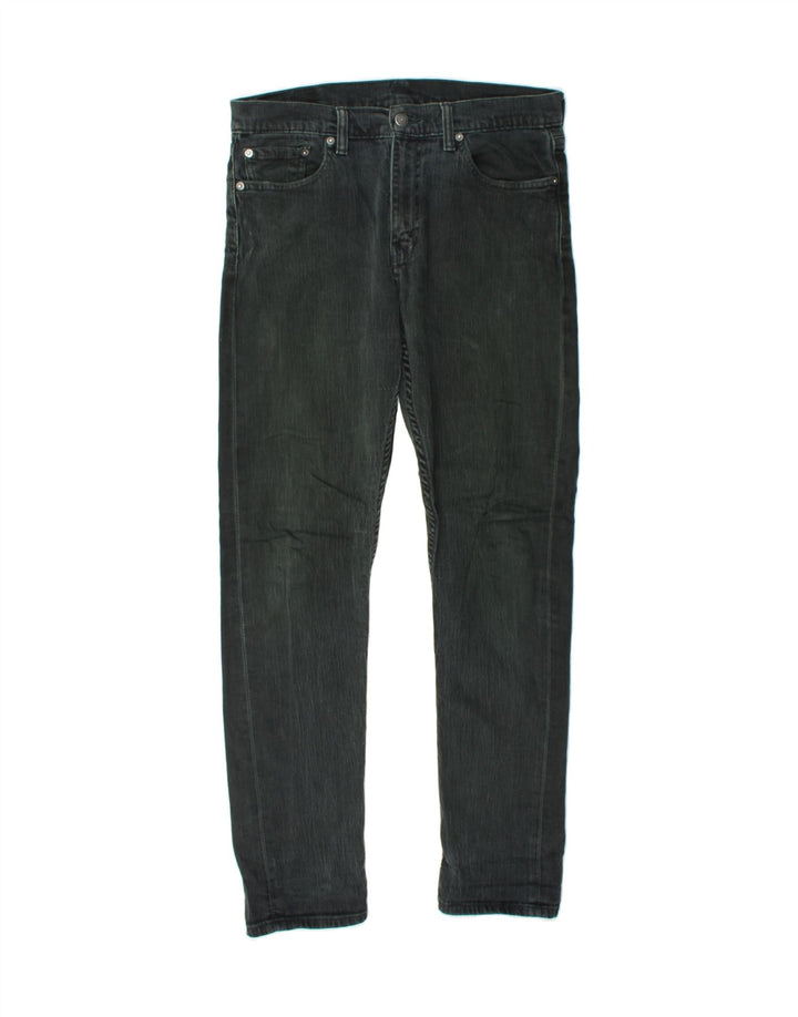 LEVI'S Womens Slim Jeans W31 L30 Black Cotton Vintage Levi's and Second-Hand Levi's from Messina Hembry 