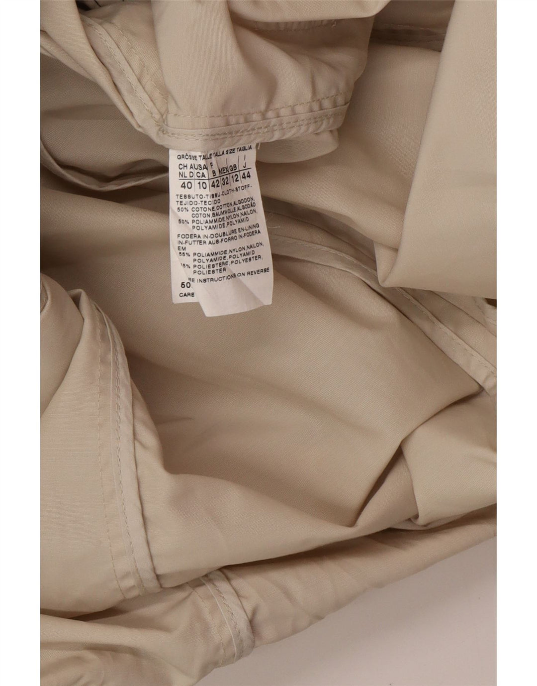 MAX MARA Dame Weekend Trench Coat UK 12 Medium Beige Bomuld Classic