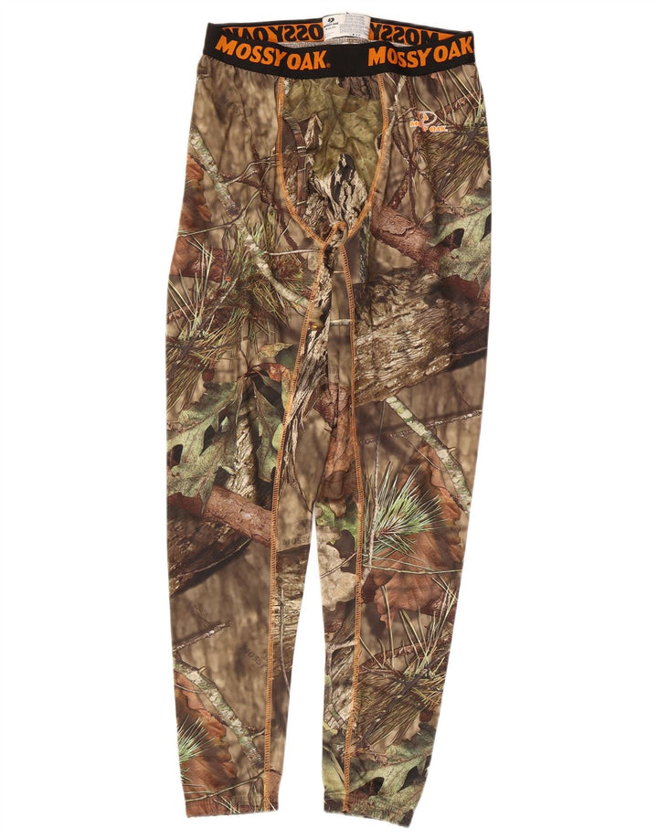 Mossy Oak Herre Grafiske Leggings Medium Khaki Camouflage Polyester