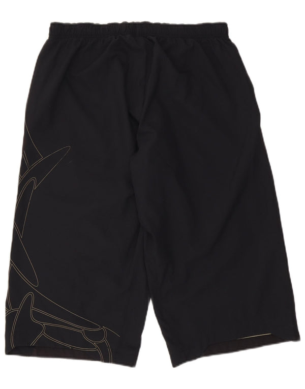 Puma Mens Graphic Bermuda Sport Shorts Large Black
