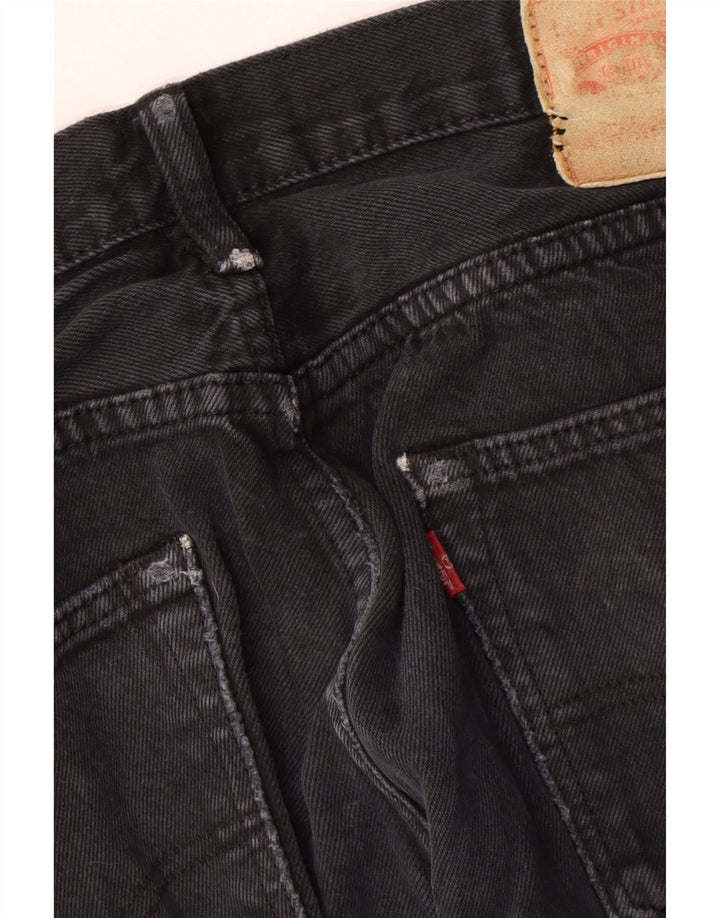 LEVI'S Straight jeans til mænd W34 L32 sort bomuld