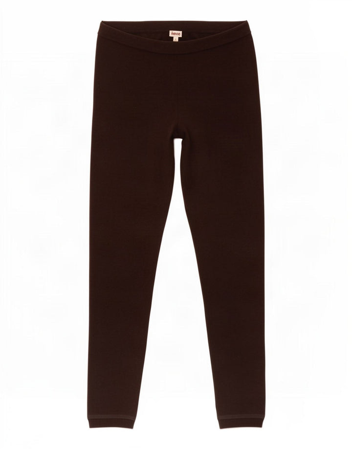Kenzo Womens Leggings UK 8 Small Brun Uld