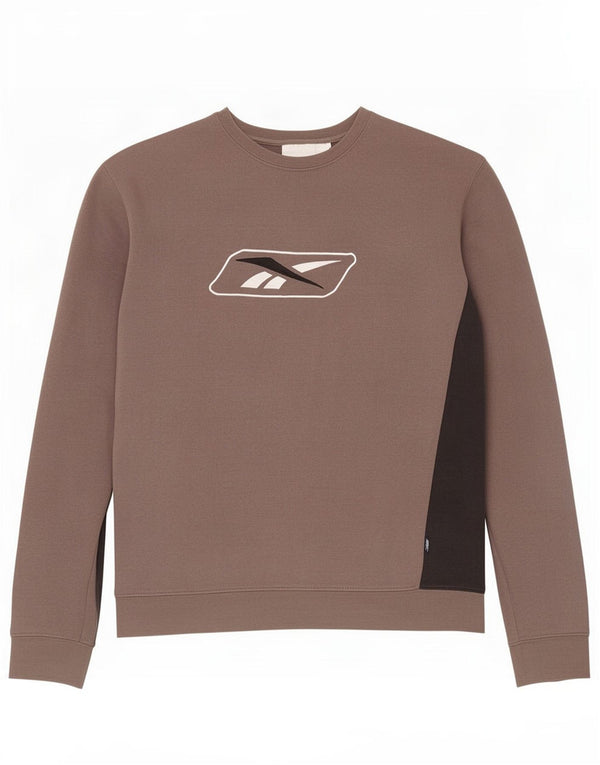 Reebok Herre grafisk sweatshirt Jumper Medium Grå Colourblock