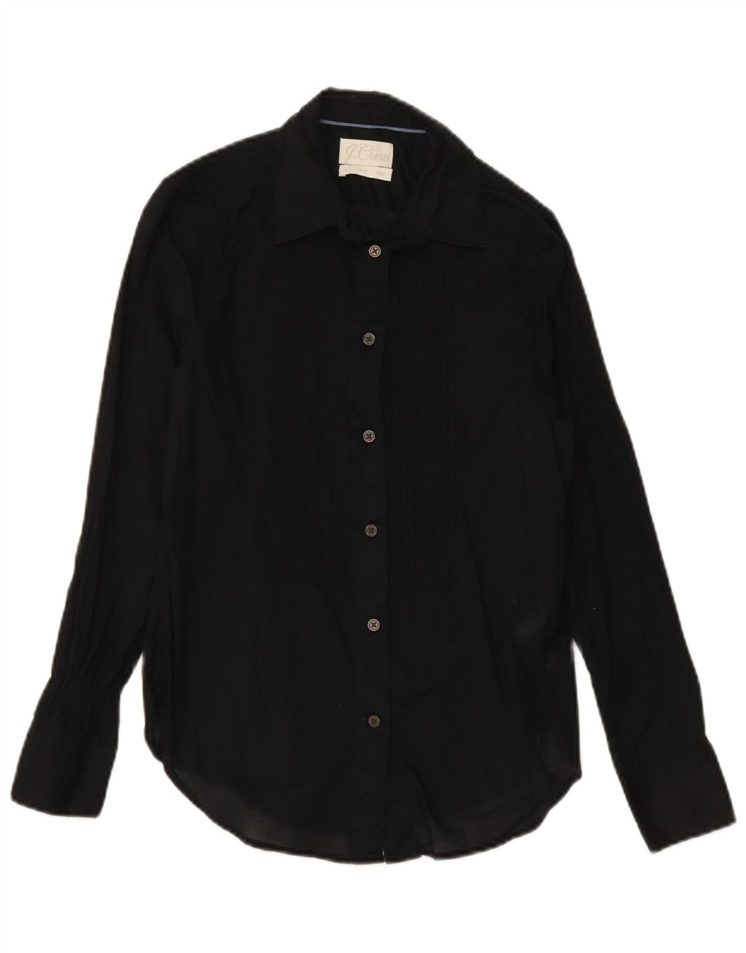 J. CREW Womens Slim Fit Shirt US 2 XS Black Cotton