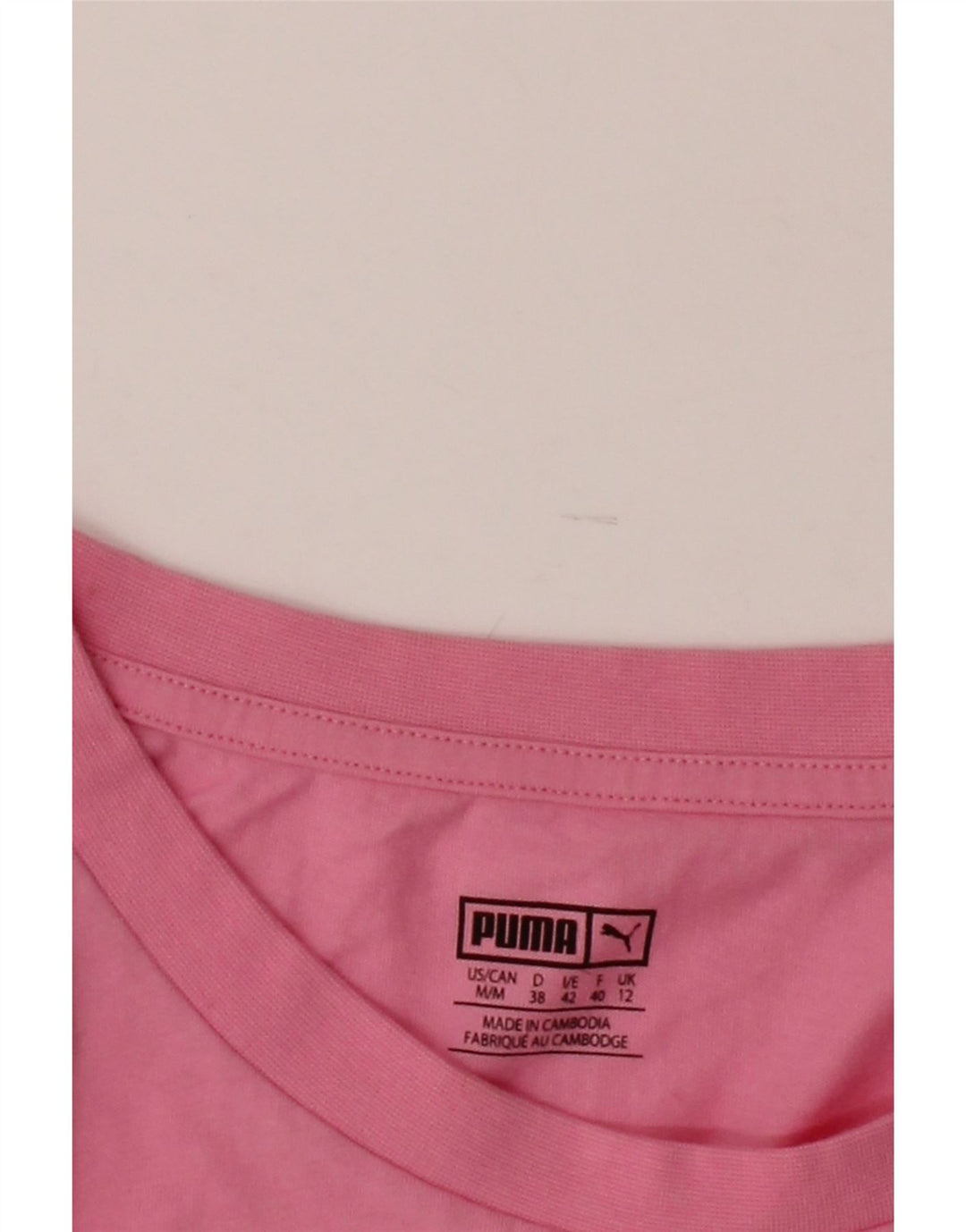 PUMA Womens Crop Vest Top UK 12 Medium  Pink