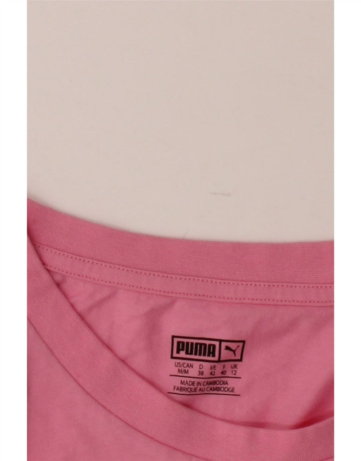 PUMA Womens Crop Vest Top UK 12 Medium  Pink